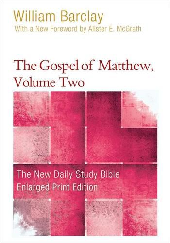 Cover image for The Gospel of Matthew, Volume Two