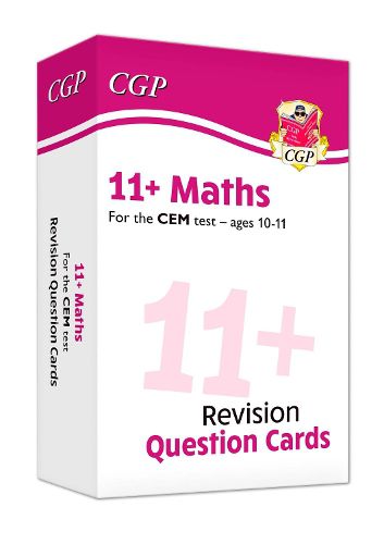 Cover image for 11+ CEM Maths Revision Question Cards - Ages 10-11