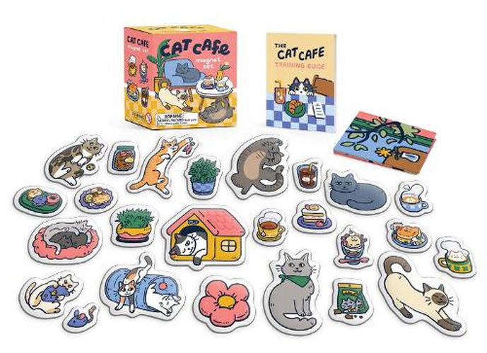 Cat Cafe Magnet Set