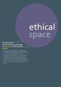 Cover image for Ethical Space Vol.13 Issue 4