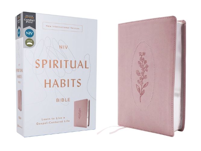 Cover image for NIV, Spiritual Habits Bible, Leathersoft, Pink, Red Letter, Comfort Print