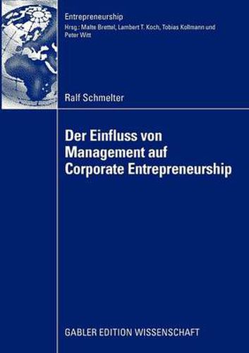 Cover image for Der Einfluss Von Management Auf Corporate Entrepreneurship