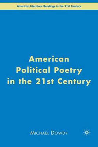 Cover image for American Political Poetry in the 21st Century