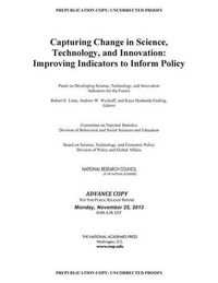 Cover image for Capturing Change in Science, Technology, and Innovation: Improving Indicators to Inform Policy