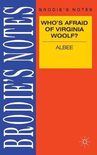 Cover image for Albee: Who's Afraid of Virginia Woolf?