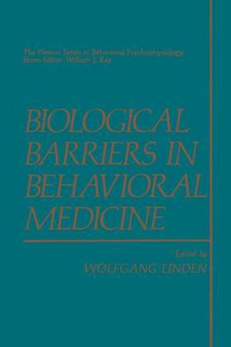 Cover image for Biological Barriers in Behavioral Medicine