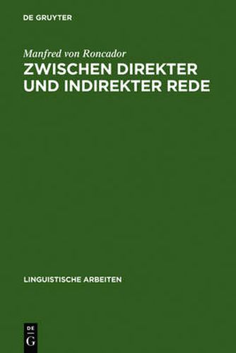 Cover image for Zwischen direkter und indirekter Rede