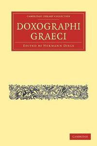 Cover image for Doxographi Graeci