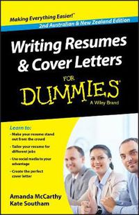 Cover image for Writing Resumes and Cover Letters for Dummies, Second Australian & New Zealand Edition