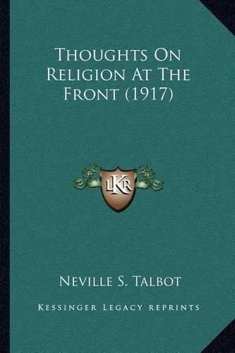 Cover image for Thoughts on Religion at the Front (1917)