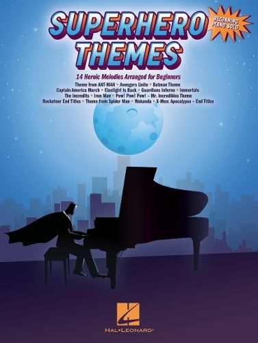 Cover image for Superhero Themes: 14 Heroic Melodies Arranged for Beginners