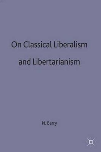 Cover image for On Classical Liberalism and Libertarianism