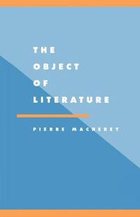 Cover image for The Object of Literature