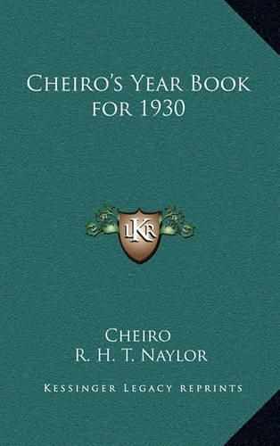 Cheiro's Year Book for 1930