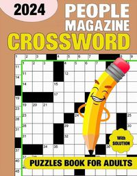 Cover image for People Magazine Crossword Puzzles For Adults With Solution 2024