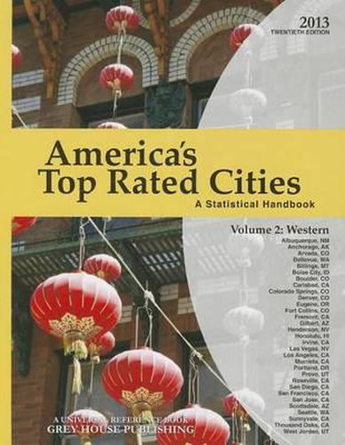 Cover image for America's Top-Rated Cities, Volume 2: Western Region: A Statistical Handbook