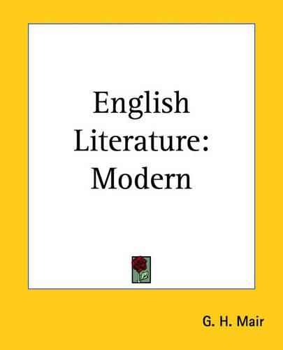 Cover image for English Literature: Modern