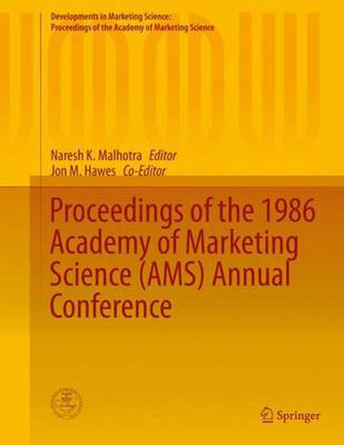 Cover image for Proceedings of the 1986 Academy of Marketing Science (AMS) Annual Conference