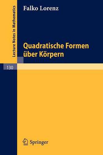Cover image for Quadratische Formen Uber Korpern