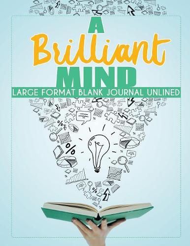 Cover image for A Brilliant Mind Large Format Blank Journal Unlined