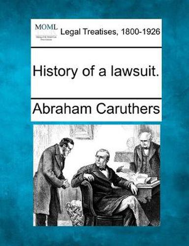 Cover image for History of a lawsuit.