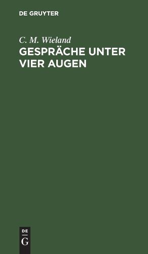 Cover image for Gespraeche Unter Vier Augen