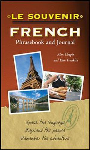 Cover image for Le souvenir French Phrasebook and Journal