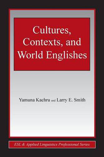 Cover image for Cultures, Contexts, and World Englishes