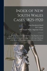 Cover image for Index of New South Wales Cases, 1825-1920