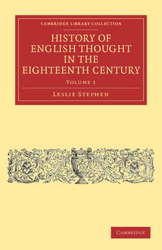 Cover image for History of English Thought in the Eighteenth Century