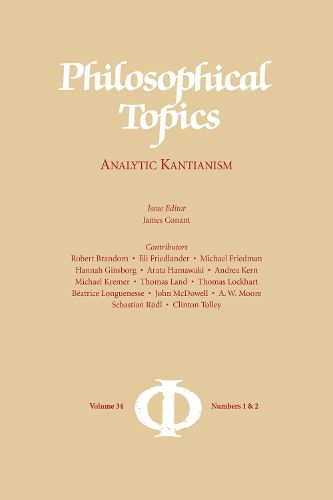 Cover image for Philosophical Topics 34.1 and 34.2: Analytic Kantianism
