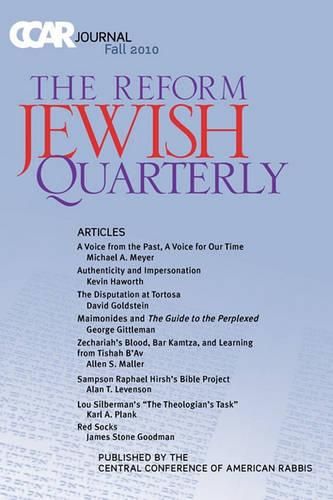 Cover image for Reform Jewish Quarterly, Fall 2010