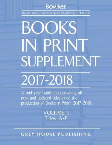 Cover image for Books In Print Supplement, 2017-18: 3 Volume Set