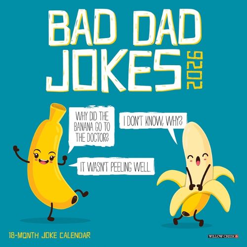 Cover image for Bad Dad Jokes 2026 7 X 7 Mini Wall Calendar