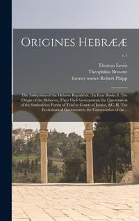 Cover image for Origines Hebraeae