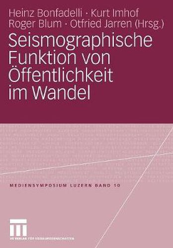 Cover image for Seismographische Funktion Von OEffentlichkeit Im Wandel