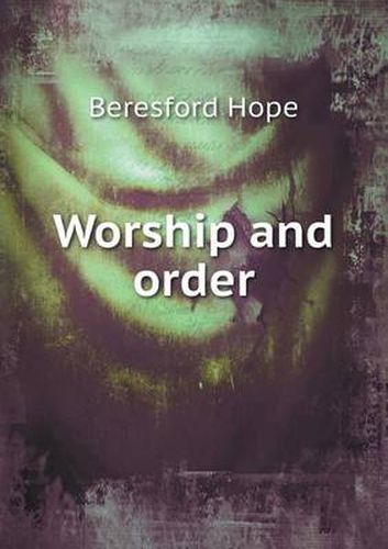 Cover image for Worship and order