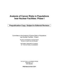 Cover image for Analysis of Cancer Risks in Populations Near Nuclear Facilities: Phase I