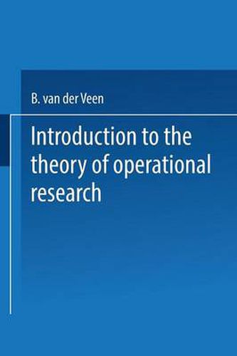 Cover image for Introduction to the Theory of Operational Research