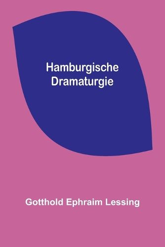 Cover image for Hamburgische Dramaturgie