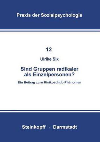 Cover image for Sind GruppEnglish Radikaler Als EinzelpersonEnglish?