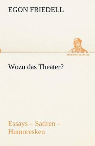 Cover image for Wozu das Theater?