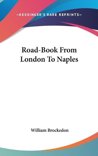 Cover image for Road-Book from London to Naples