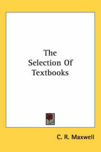 Cover image for The Selection of Textbooks