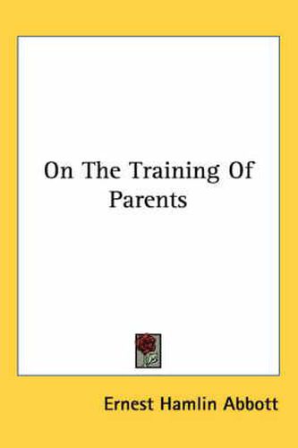 Cover image for On the Training of Parents