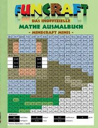 Cover image for Funcraft - Das inoffizielle Mathe Ausmalbuch: Minecraft Minis (Cover Hase)