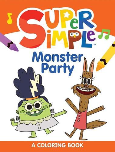 Cover image for Super Simple Monster Party Coloring Book