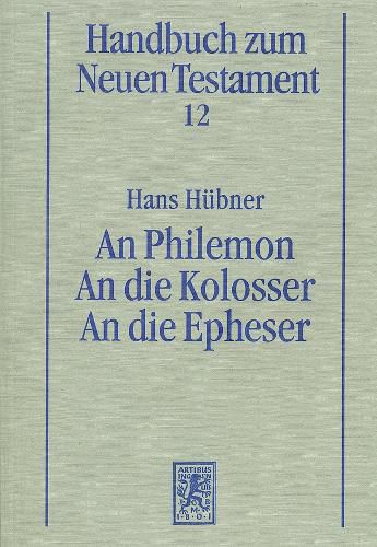 Cover image for An Philemon. An die Kolosser. An die Epheser