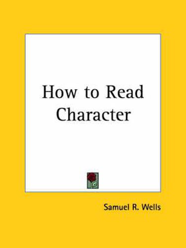 Cover image for How to Read Character (1870)