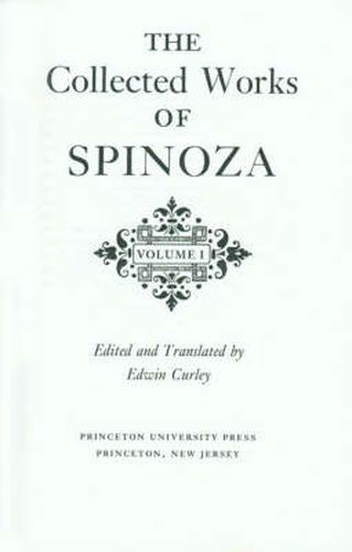 Cover image for The Collected Works of Spinoza